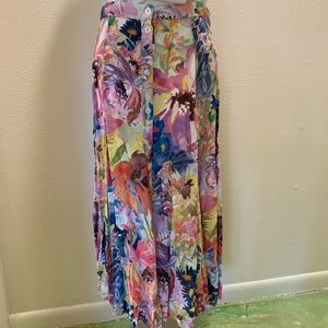 H&M Floral Circle Skirt Sz 12